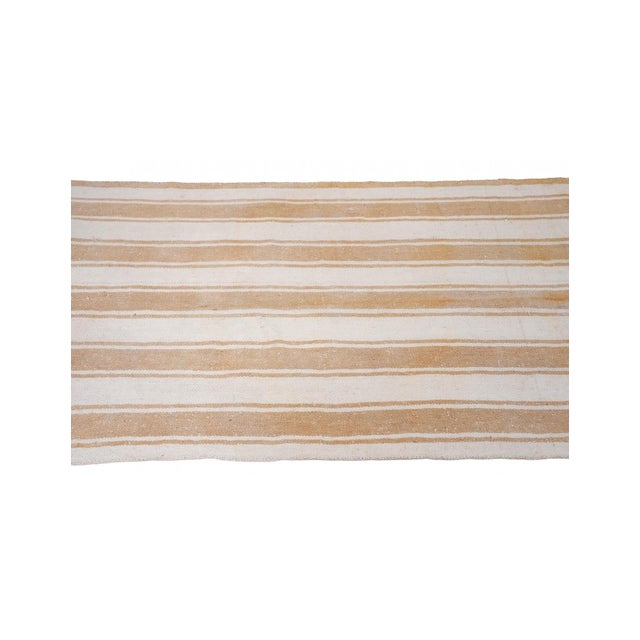 Modern Vintage Striped Small Kilim - 2`9″ X 5`1″ For Sale - Image 4 of 6