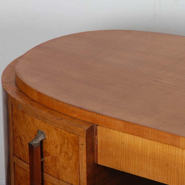 Brown Vintage Wooden Desk, 1930s For Sale - Image 8 of 10