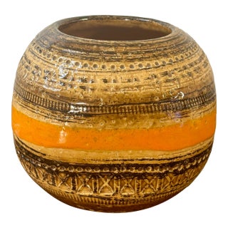 Vintage Aldo Londi Bitossi Sahara Ceramic Vase, Italy For Sale
