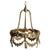 French Antique Louis XIV Style Floral Drape Gilt Bronze Chandelier C1930 For Sale - Image 3 of 9