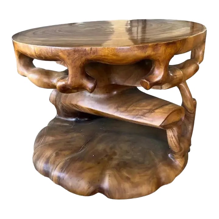 Large Truffle Trunk Side Table or Pedestal | Chairish