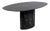 Italian Black and White Orobico Marble Dining Table with Marble Pedestal Base, 1980 For Sale
