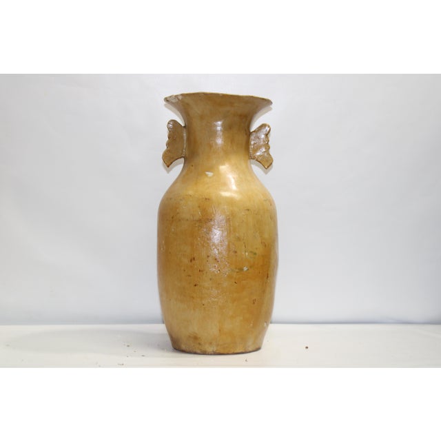 Paper Papier-Mâché Blue Bird Vase For Sale - Image 7 of 11