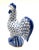 American Vintage Fishnet Design Ceramic Porcelain Rooster by Andrea Sadek For Sale - Image 3 of 9