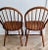 Wood Pair of Danish Modern Windsor Armchairs – Mid-Century Maple Accent Chairs For Sale - Image 7 of 9