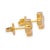 Mid 20th Century Pair of Tiffany & Co. Vintage 18k Yellow Gold Swiss Cross Studs Earrings 7.8mm X 3.3mm For Sale In New York - Image 6 of 10