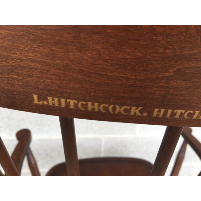 L. Hitchcock Riverton Autumn Rose Rocking Chair Chairish