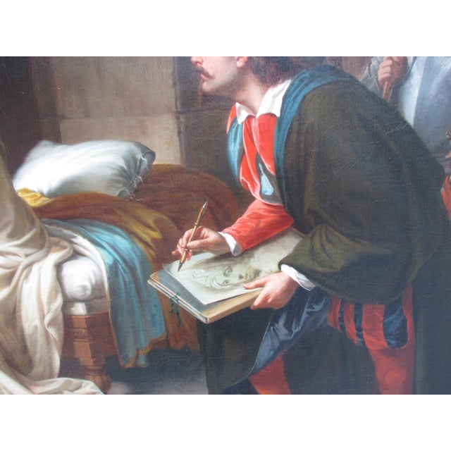Textile "Beatrice Cenci Being Sketched by Guido Reni " by Achille Leonardi For Sale - Image 7 of 15