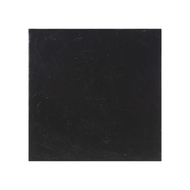 Transitional Kayla Black Concrete Side Table For Sale - Image 3 of 6