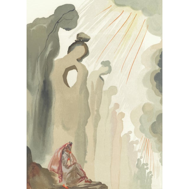 Abstract 1963 Dalí Divine Comedy Engraving Purgatoire Chant 13 "La Seconde Corniche" (The Second Cornice) For Sale - Image 3 of 9