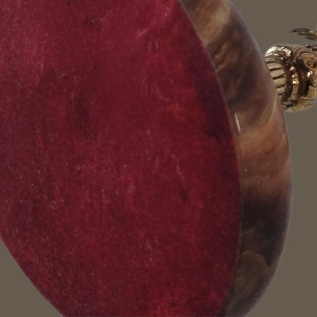 Metal Victorian Mirror in Bronze with Emperador Marble Base For Sale - Image 7 of 17