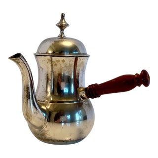 Vintage Silver Plate Espresso Coffee Pot For Sale