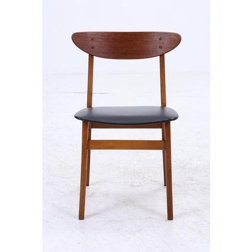 Mid-Century Danish Teak and Leather Chairs from Farstrup Møbler, Set of 4 For Sale - Image 4 of 16