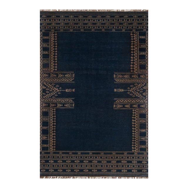Mahi Kabir Indigo 10' X 14' Area Rug For Sale