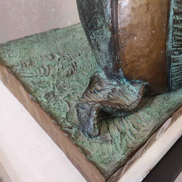 Patinated Bronze Sculpture by Max Hamlet, 1991 For Sale - Image 14 of 16
