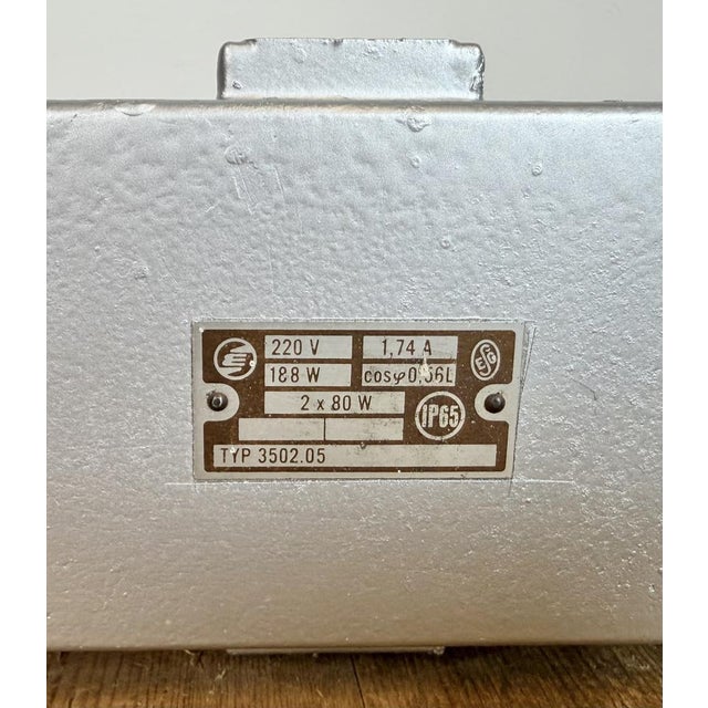 Industrial Silver Tube Light from Elektrosvit, 1970s For Sale - Image 12 of 17