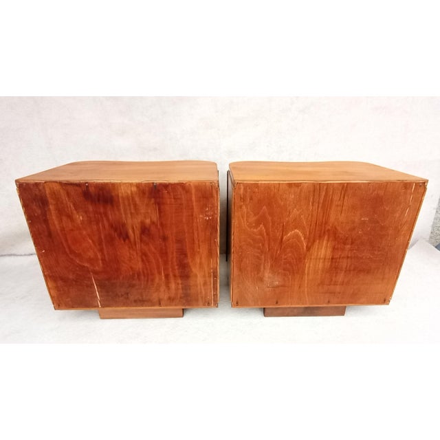 Bedside Tables by Jindrich Halabala for Up Závody, 1950s, Set of 2 For Sale - Image 9 of 15