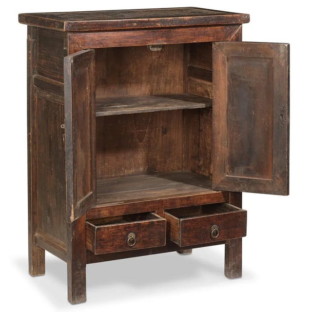 Chinese Walnut Storage Cabinet For Sale - Image 5 of 13