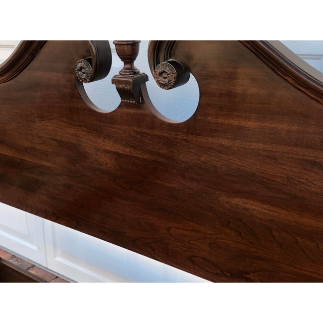 Ethan Allen Court Solid Cherry Queen Bedframe Chairish