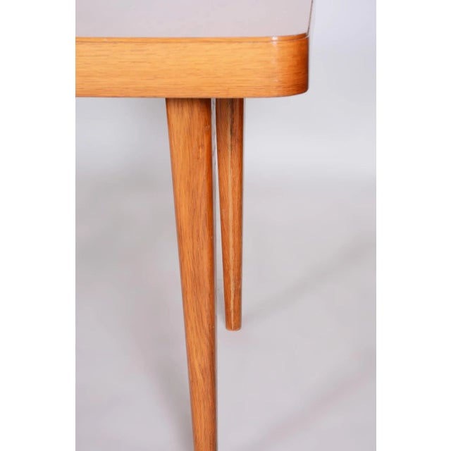 Oak Dining Table attributed to Jindrich Halabala for Up Závody, 1940s For Sale - Image 10 of 12