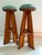 Set of 4, 1950s Missions Meets Mid-Century Modern Folk Art Stools For Sale - Image 9 of 9