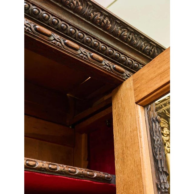 19th Century Renaissance Oak Bookcase For Sale - Image 3 of 13