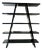 Black Lacquered Bookshelf, Italy, 1980s For Sale