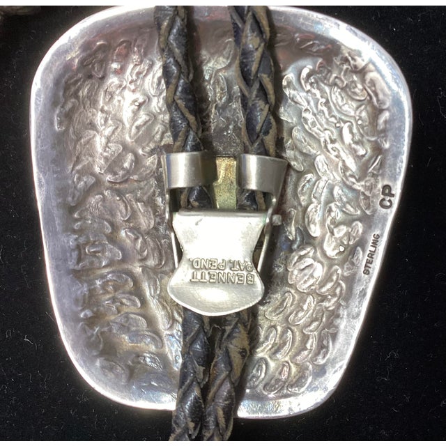 Carmelo Patania (1902-1999) Outstanding Mediterranean Coral Set in Sterling Silver W Lovely Aglets. For Sale In Phoenix - Image 6 of 6