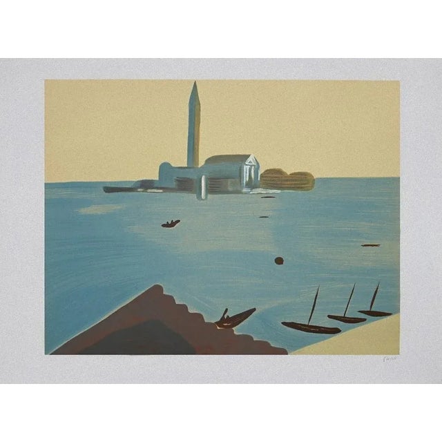 Venezia is an original Contemporary Artwork realized in 1982 by the Italian artist Virgilio Guidi. Original Lithograph on...