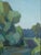 Mid-Century Modern 'The Path Beyond' Swedish Original Figurative Landscape Oil Painting, Framed For Sale - Image 12 of 12