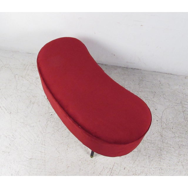 MidCentury Style Kidney Shaped Ottoman or Stool Chairish