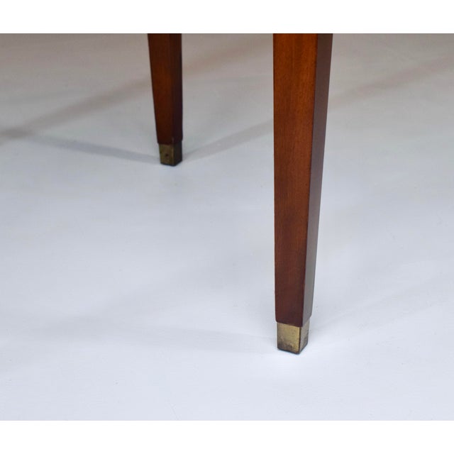 Chestnut Baker Furniture Federal Style Mahogany Occasional Tables With Inlay For Sale - Image 8 of 11