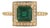 VRJewels 14k Yellow Gold Square Emerald Diamond Halo Vintage Ring Size 4 For Sale