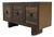Vintage Rattan and Bamboo Door Sideboard Cabinet, Mid-Century For Sale