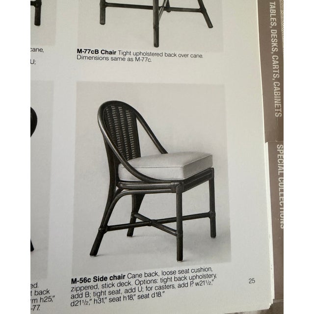 Late 20th Century Authentic McGuire Caned Back Dining Chairs, a Set of 4 For Sale - Image 14 of 14