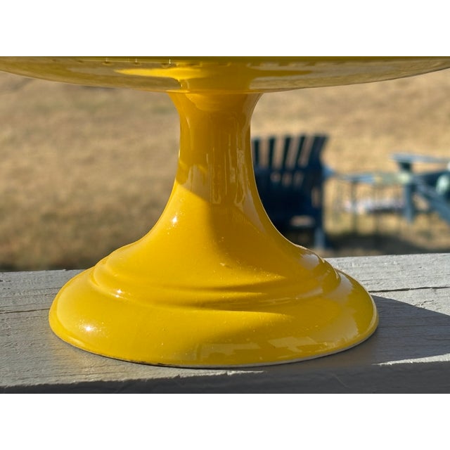 Early 20th Century Early 20th C. - Yellow French or Italian Centerpiece Server - Porcelain, Reticulated For Sale - Image 5 of 7