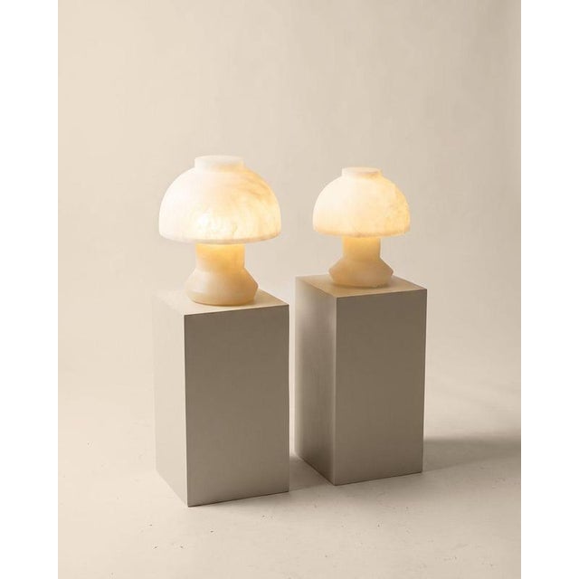 Umbra Alabaster Table Lamp by Luis Gimeno For Sale - Image 6 of 13