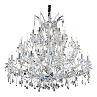 Maria Theresa 45 Lights Gold and Silver Chandelier by Aggiolight For Sale
