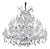 Maria Theresa 45 Lights Gold and Silver Chandelier by Aggiolight For Sale
