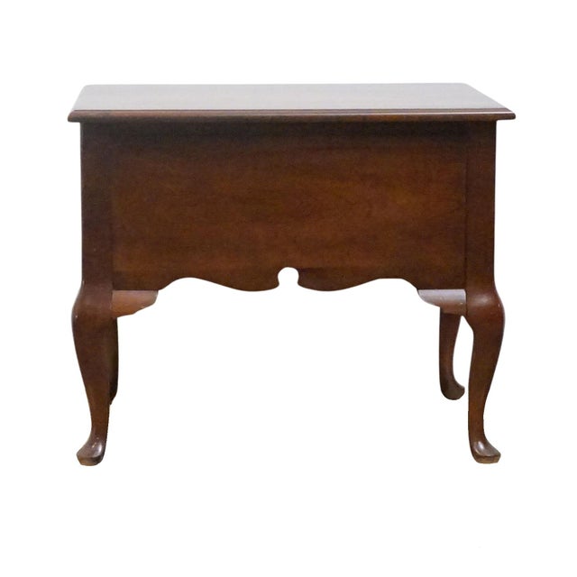 Bassett Furniture Solid Cherry Traditional Style 21" Accent End Table For Sale - Image 12 of 12