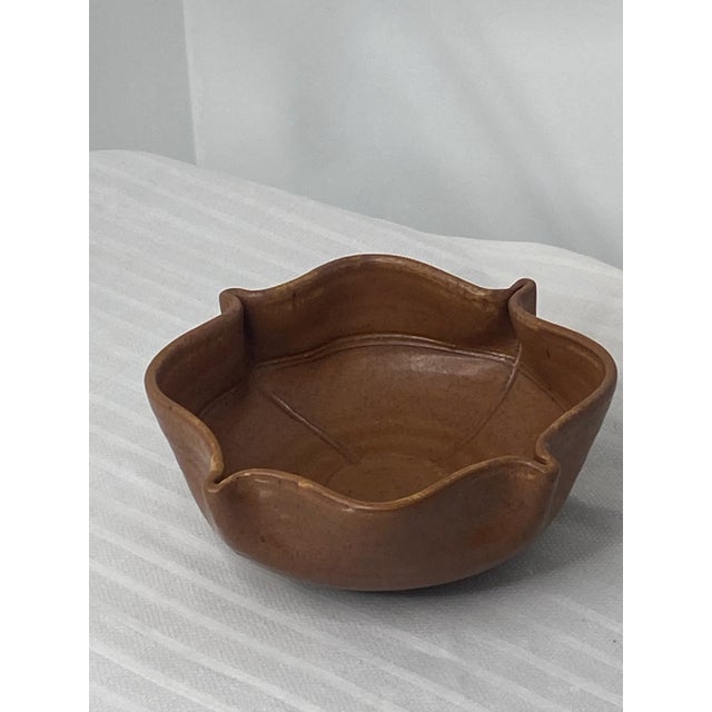 Mid-Century Modern Vintage Studio Art Pottery Bowl Signed by Artist For Sale - Image 3 of 8