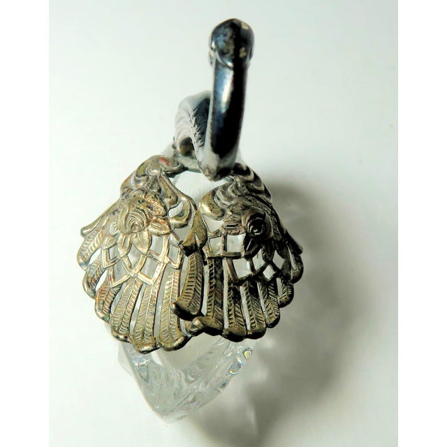 Sterling Silver and Crystal Ring Box or Trinket Box. Very Elegant Presentation. For Sale - Image 4 of 15