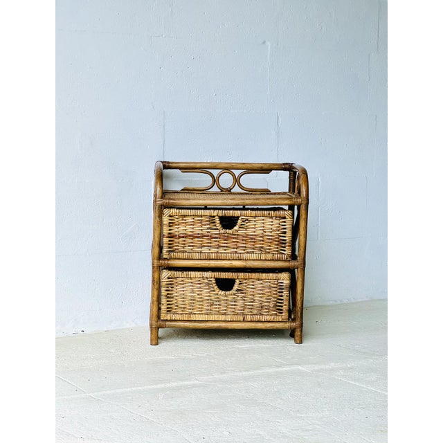 Rattan Side Table, 1990s For Sale - Image 12 of 16