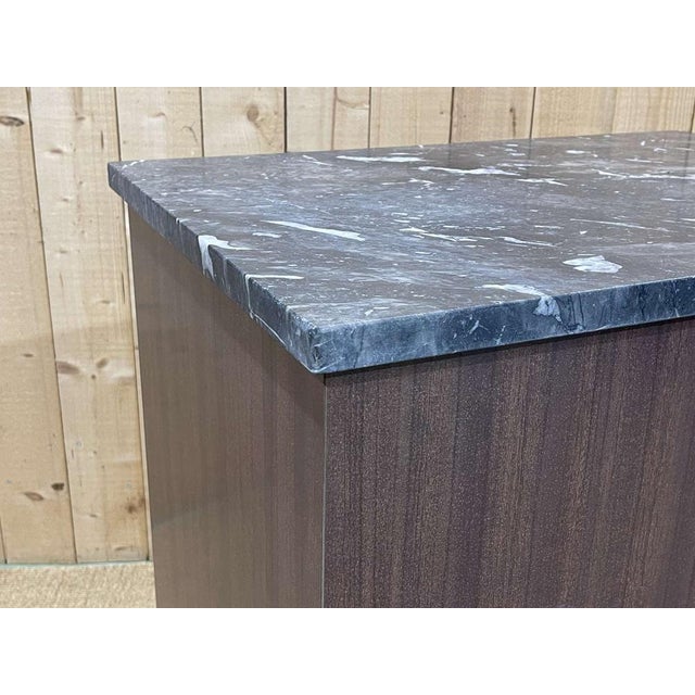 Butcher's Cash Desk in Formica with Black Marble Top, 1950s For Sale - Image 17 of 18