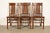 Mission Limbert Style Antique Mission Oak Arts & Crafts Side Chairs or Dining Chairs, Set of Three For Sale - Image 3 of 14