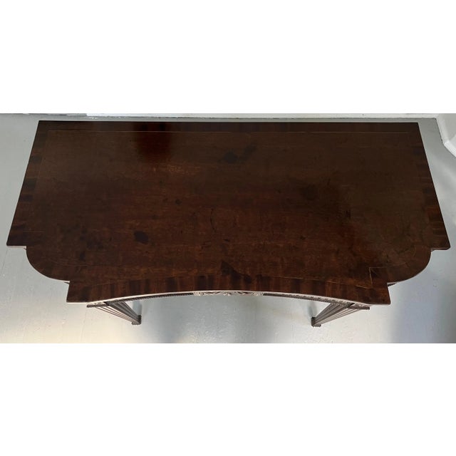 Antique 18th Century George III Carved Mahogany Console Side Table For Sale - Image 10 of 13