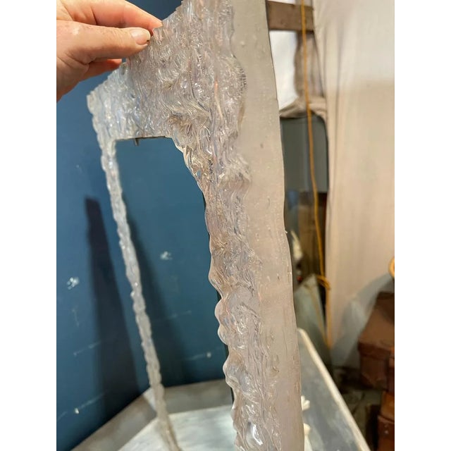 Plastic Pair of French Mid Century Lucite Mirror For Sale - Image 7 of 7