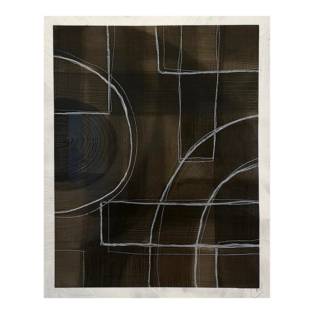 Eve by Murray Duncan, Abstract Geometric Mixed Media on Paper, For Sale