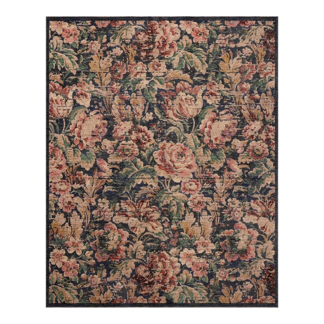 Loloi Winchester Midnight / Blush 12'-0" x 12'-0" Square Area Rug For Sale