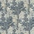 Zoffany Italian Garden Fabric in Indigo - a Sample For Sale